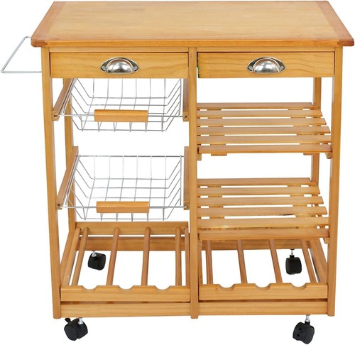 Rolling kitchen island cart - rolling,